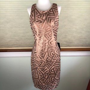 Vince Camuto | Dresses | New Vince Camuto Sequined Bronzy Sleeveless Sheath  Dress Glamcore | Poshmark